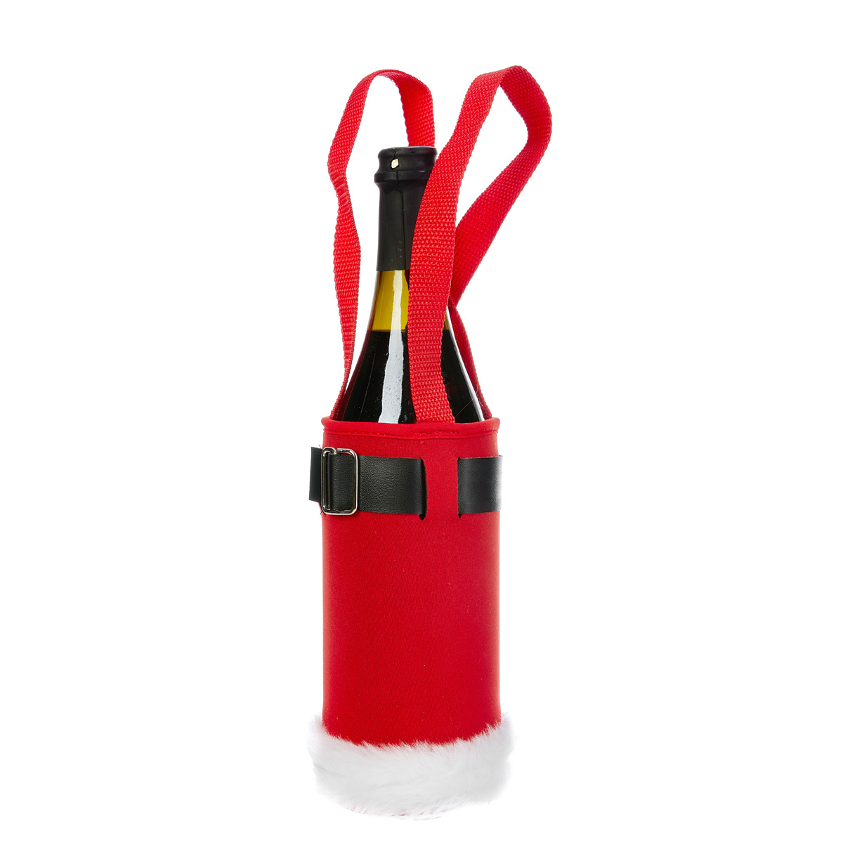 Neoprene bottle holder h 18 cm - Evergreen