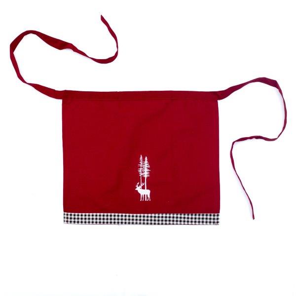 100% cotton kitchen apron 50 x 40 cm with embroidery - Cortina