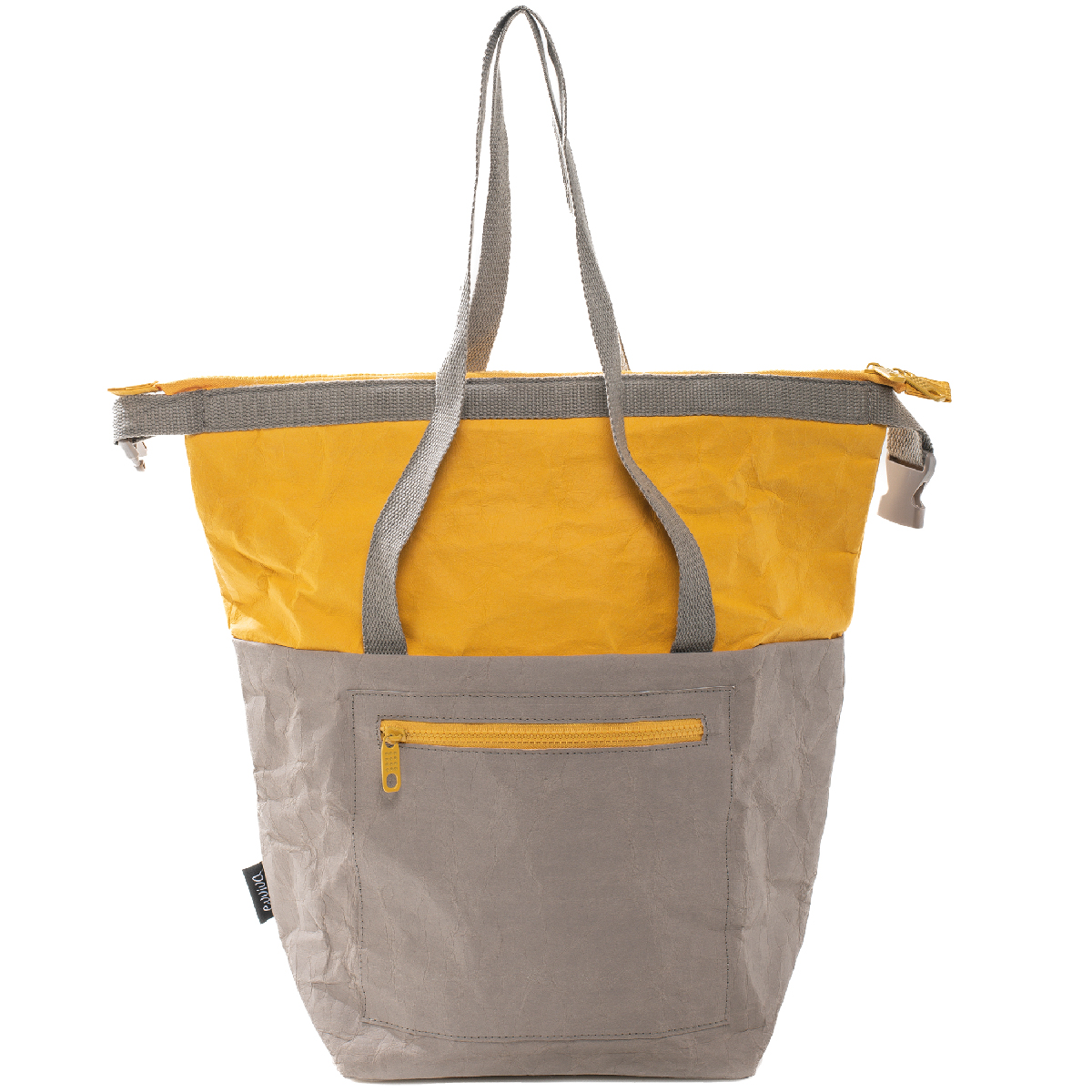 Sac isotherme avec poignées, poche avant et fermeture éclair, extérieur en papier kraft et intérieur en PEVA/EVA 24 x 15 x h 40 cm - 12 l - Subway