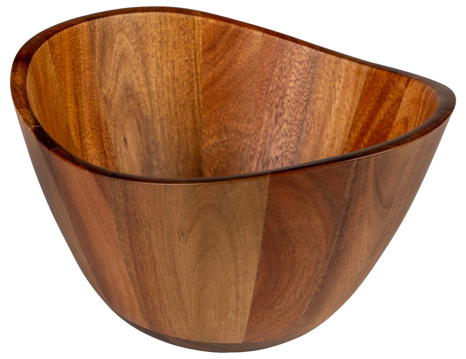 Bolo salad bowl in acacia wood ø 25 x h 15 cm - Stones