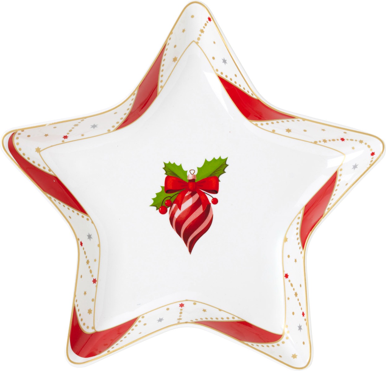 Assiette de service 23 x 23 cm - Candy Canes