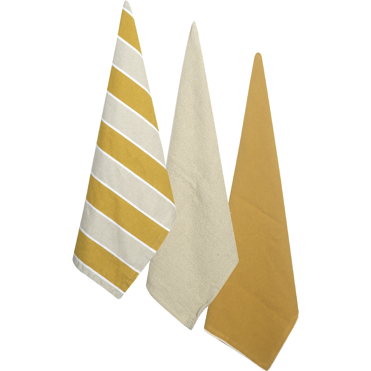 Set of 3 tea towels with assorted decorations 50 x 70 cm - Pamukkale