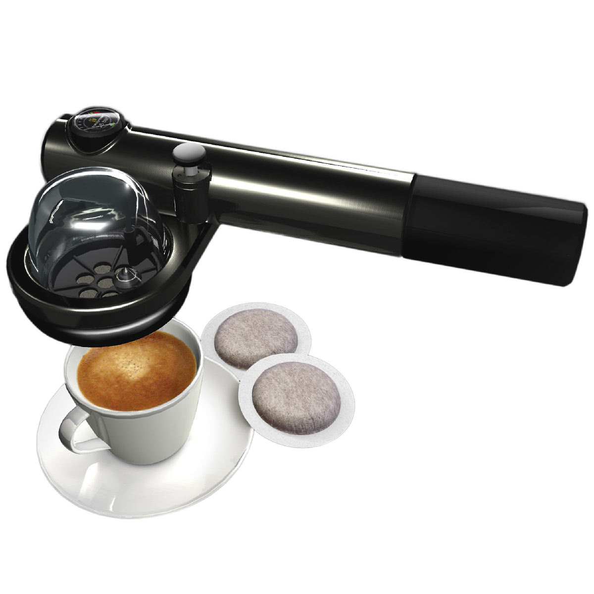 Machine à expresso portable en ABS et acier 22 x 10 x 7 cm - Coffee lovers