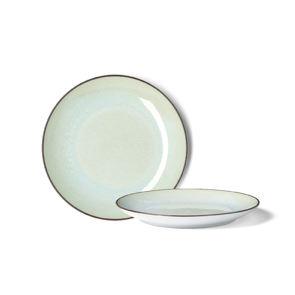 18-piece tableware (6 flat plates, 6 bottoms, 6 fruits) Ø 27 cm, Ø 20 cm, Ø 19 cm - Rainbow
