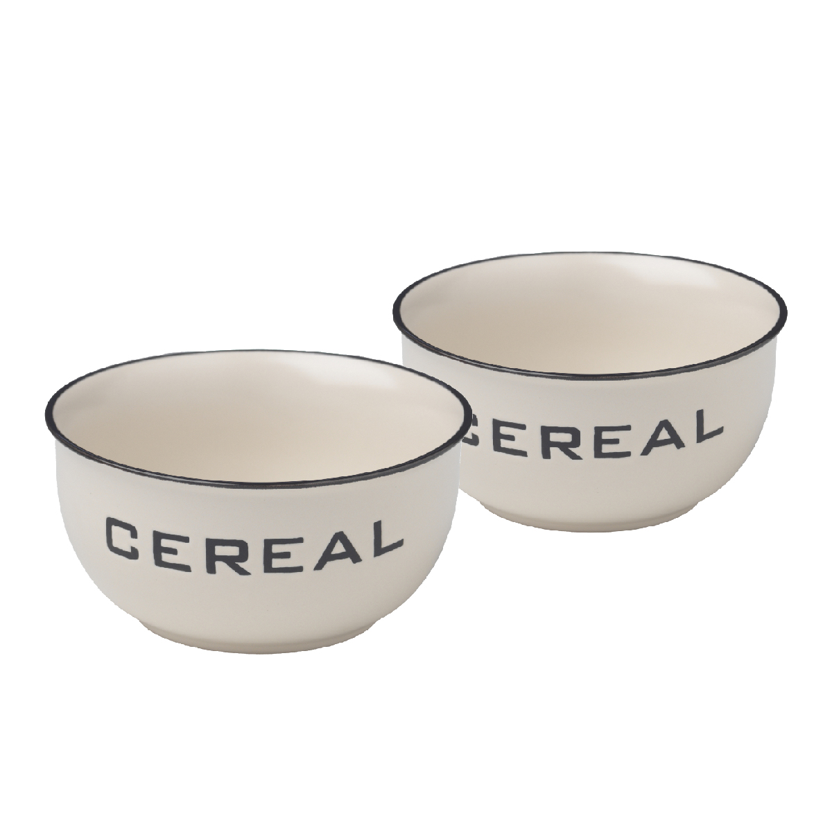 Set of 2 cereal balls Ø 13.5 x h 7 cm - Vintage
