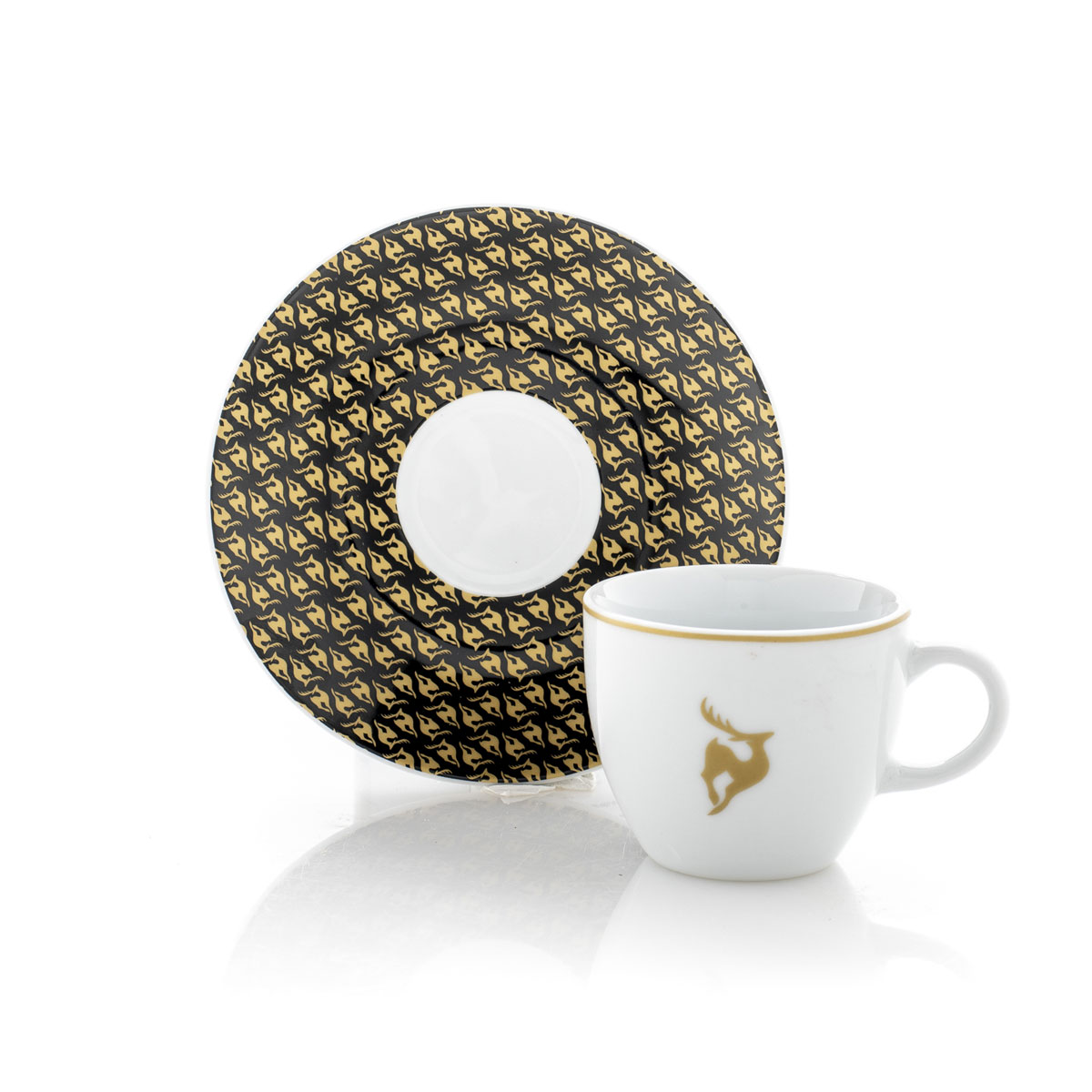 Set of 2 porcelain coffee cups with saucer • 90 ml - Ortisei