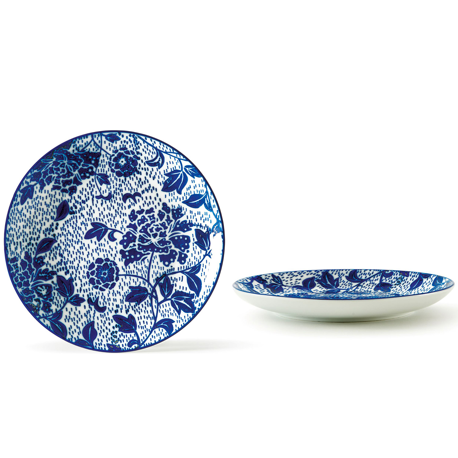 Fruit plate - pack of 4 pieces Ø 20 x h 2.5 cm - Indigo