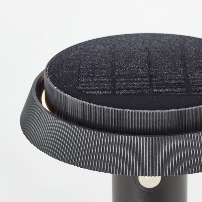 Borne extérieure - BRILLIANT - ALVERO - LED et solaire - Détecteur de mouvement - Métal et plastique - 4 W - Noir