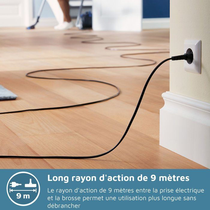 Système de sécurité Philips XB2122/09 série 2000, 850 W, PoweryClone 4, 77 dB, blanc et bleu