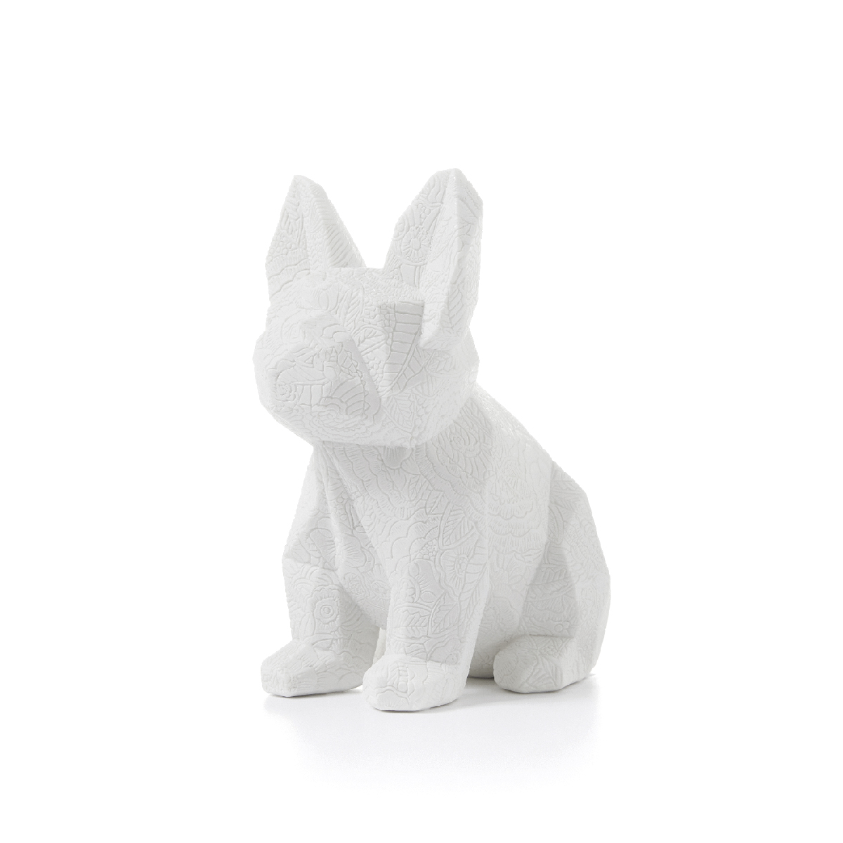 Statue de chien avec décoration en relief - Companion