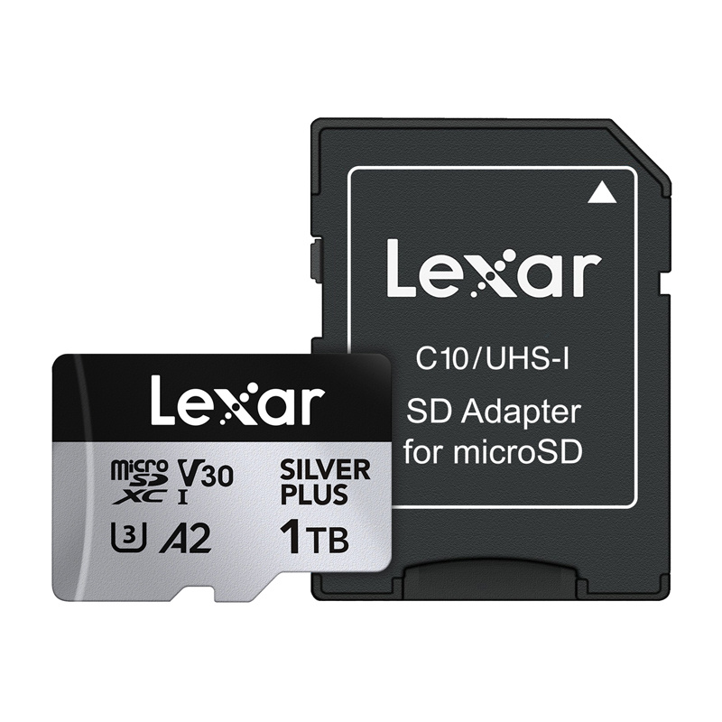 Lexar High-Performance Silver Plus microSDXC 1TB memory card + adapter