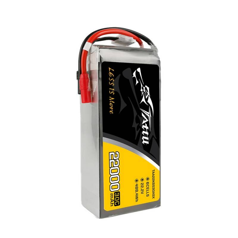 Batteria Tattu 22000mAh 22.2V 30C 6S1P LiPo AS150+XT150