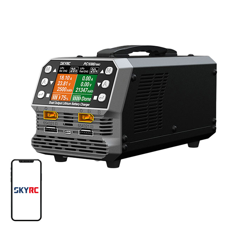 SkyRC PC1080neo Dual Channel LiPo Battery Charger - Optimized for e-commerce