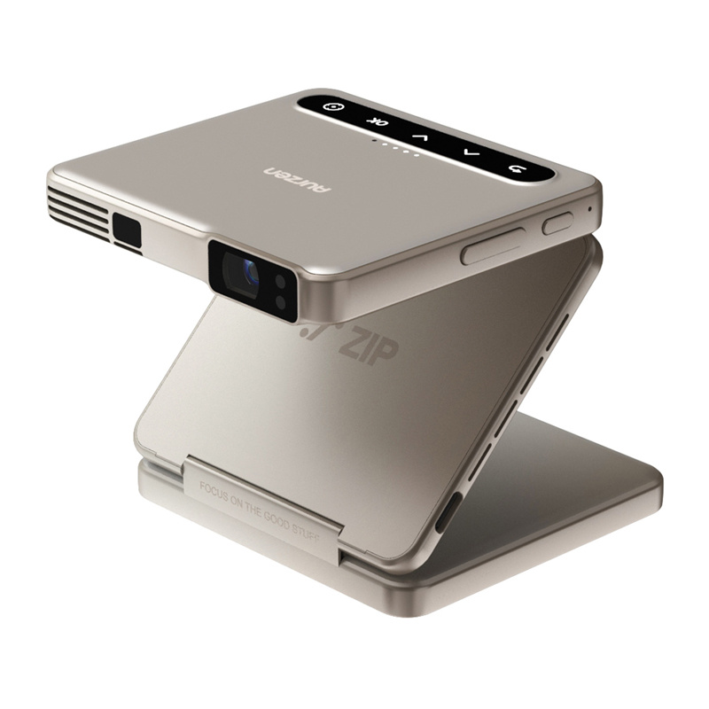 AURZEN Proiettore Zip (Oro) - Alta Definizione Portatile