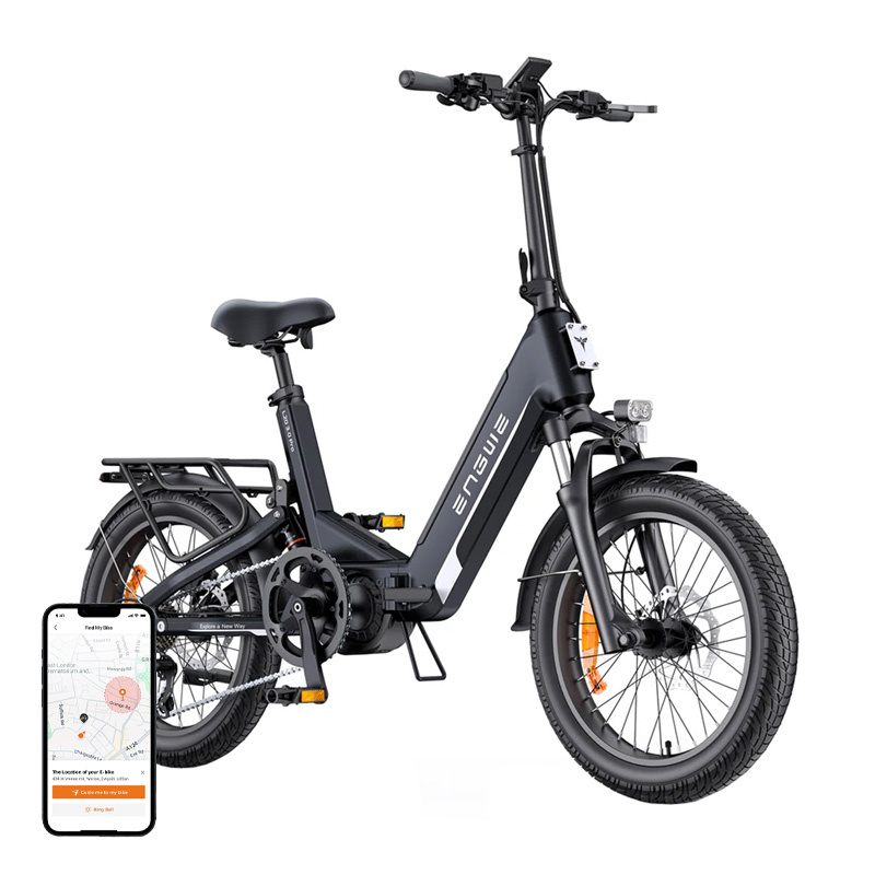ENGWE L20 PRO 3.0 250W 20" Electric Bike (Black) - Ideal for Commuters and Urban Adventures