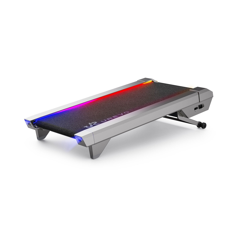 UREVO Cyberpad Electric Treadmill for Office (Silver) - Ideal for Home Fitness