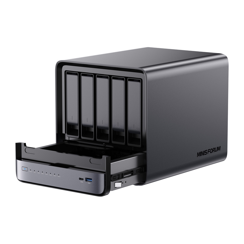 Mini-PC Minis Forum N5 Pro AMD Ryzen AI 9 HX Pro 370, 32GB+128GB SSD