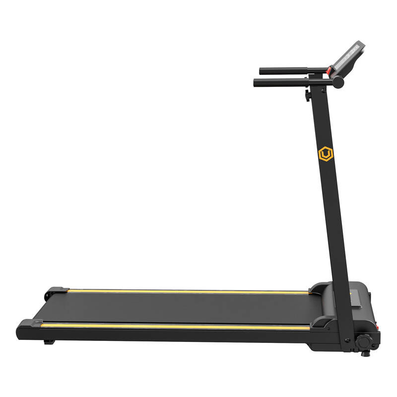UREVO Foldi Mini Folding Electric Tractor (Black and Orange) - Ideal for Home Fitness
