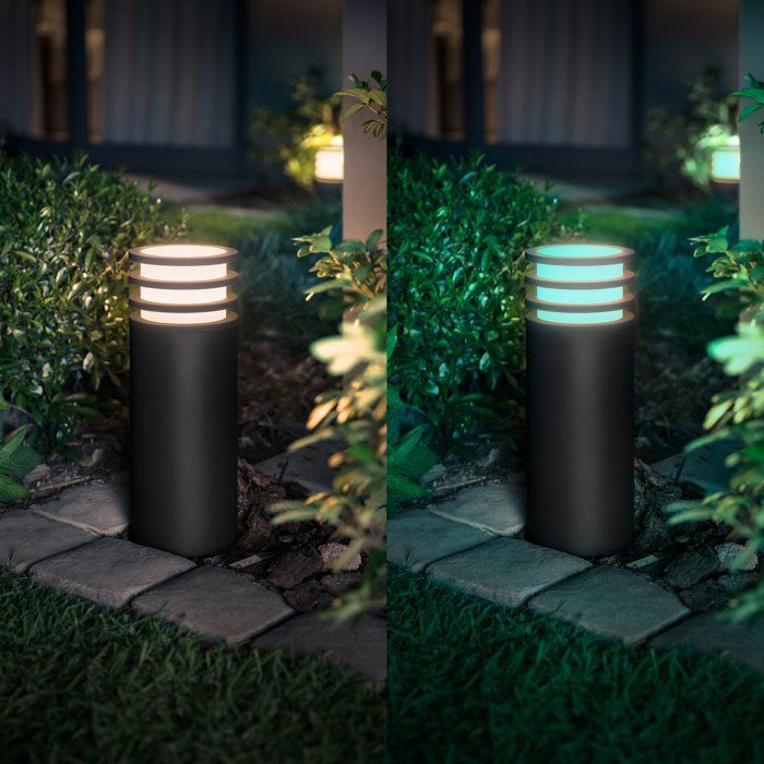 Lampada da terra - PHILIPS HUE - Lucca - Antracite - 1xA60 WCA - IP44