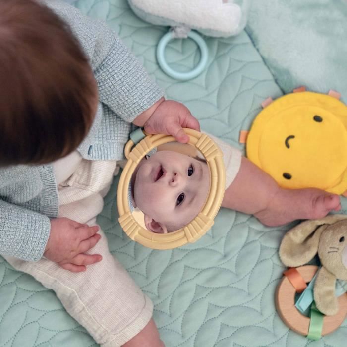 Tappetino da gioco per bambini INGENUITY Calm Spring extra morbido con 6 giocattoli sensoriali staccabili