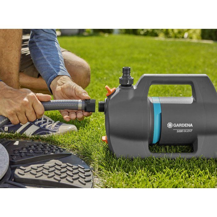 Kit pompa per irrigazione di superficie silenziosa GARDENA 5000 - Con dispositivo di aspirazione - Silenziosa - Alte prestazioni
