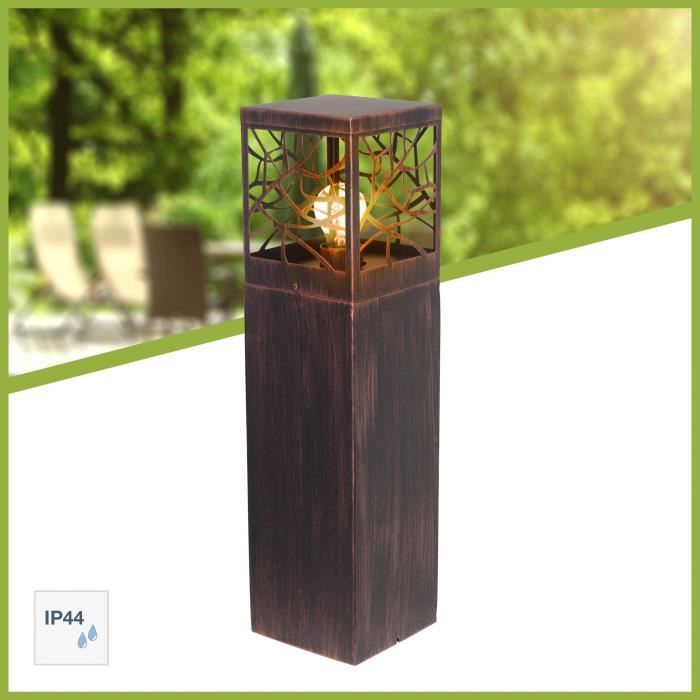 BRILLIANT - WHITNEY Paletto da esterno - color ruggine - metallo/plastica E27 1x52W