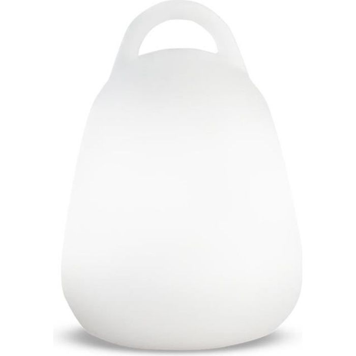 LUMISKY Lampada portatile LED wireless LIBERTY C25 - Impermeabile e galleggiante - H 24 cm - Bianca e multicolore