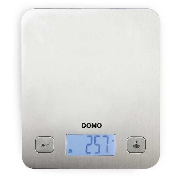 DOMO DO9239W - Bilancia culinaria elettronica - Tara - Auto stop - Fino a 1 grammo - Piatto di pesata in acciaio inox