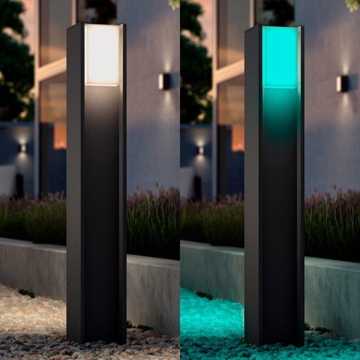 Dissuasore luminoso - PHILIPS HUE - Turaco - Grigio antracite - IP44 - Luce bianca e colorata - 1100 lumen