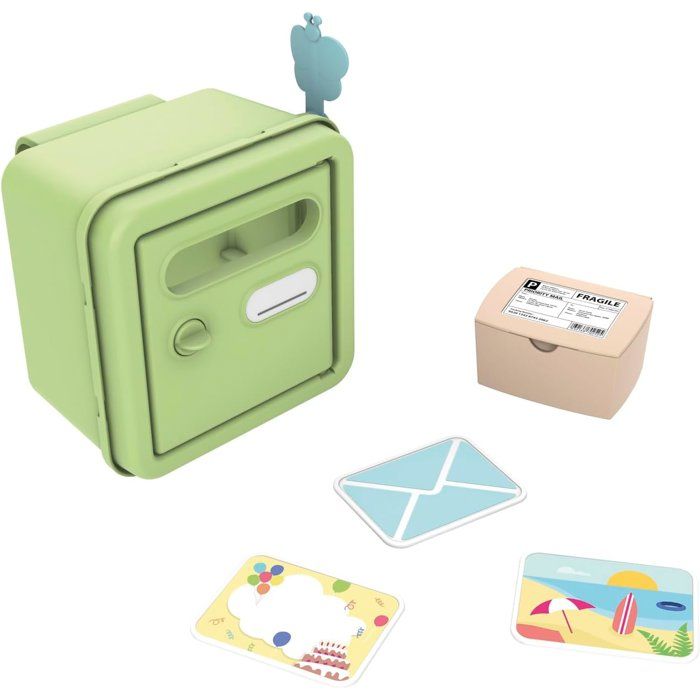 Smoby Life - Cassetta postale adattata alle casette Smoby - Prodotto in Francia - Materiale riciclato - 4 accessori - Dai 2 anni in su
