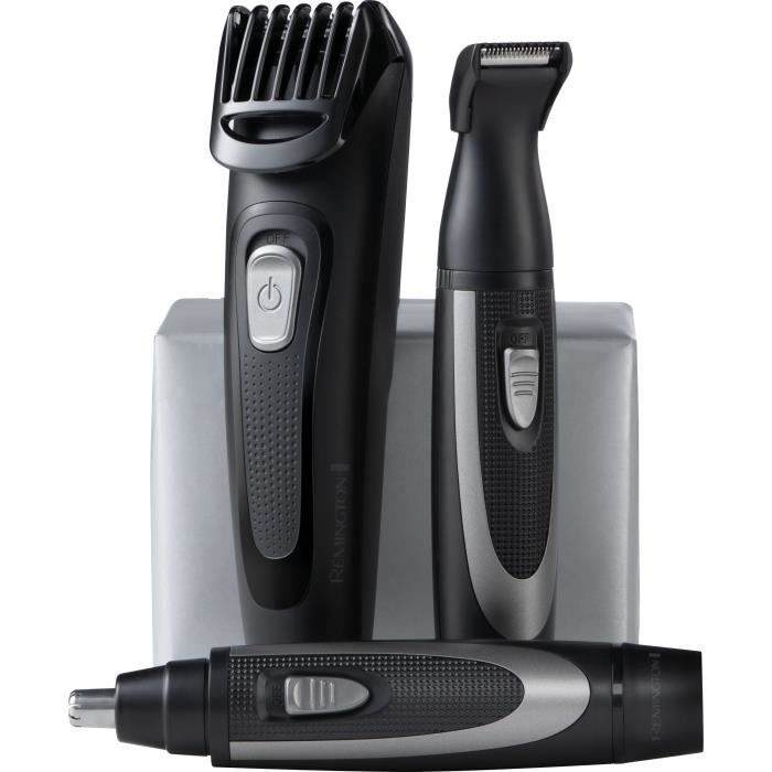 Kit barba - REMINGTON - The Works - Rifinitore autoaffilante - Pettine regolabile - Durata batteria 45 min - USB