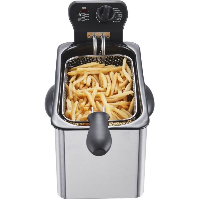 Friggitrice 3 L CONTINENTAL EDISON CERFR3IN2 - 2000W - Inox