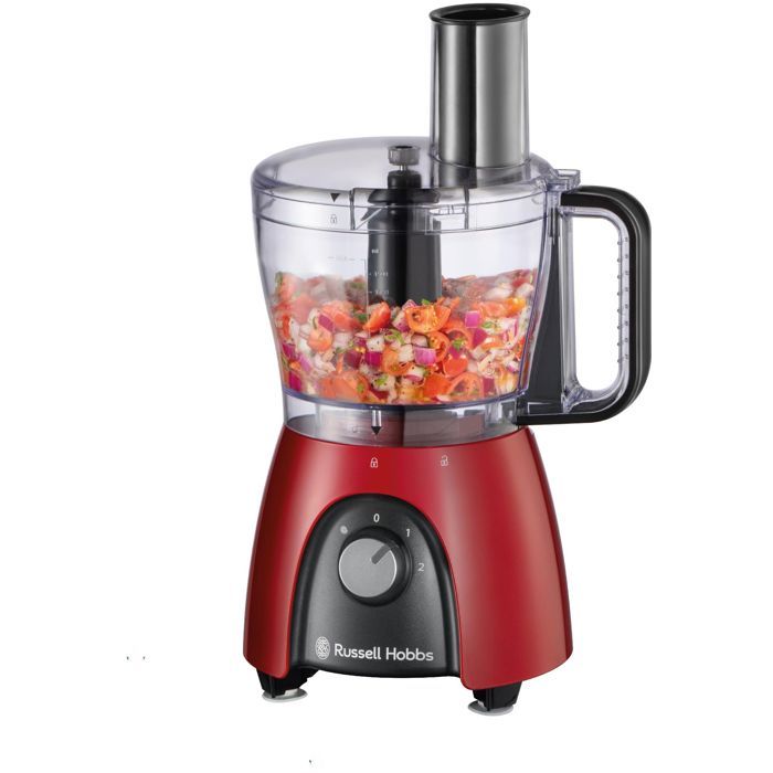 Robot da cucina - RUSSEL HOBBS - Desire Red - 600 W - 2 velocit� + impulso - Rosso
