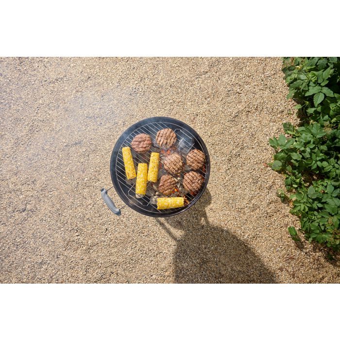 Barbecue a carbone Weber Original Kettle - Diametro 47 cm - Termometro integrato - Acciaio smaltato - Presa d'aria - 6 coperti - Nero