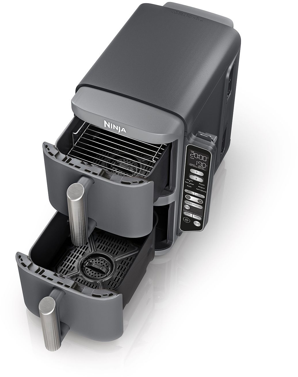 Friggitrice ad aria NINJA - Doppia pila XL SL451EU - Capacit� 9,5 l - 6 programmi di cottura - Sonda di temperatura - 2470 W