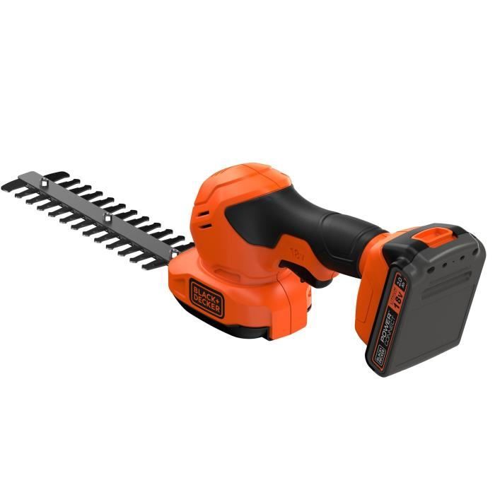 Tagliasiepi e forbici per erba a batteria + batteria 2Ah + caricabatteria - BLACK&DECKER - BCSS18D1-QW - 18V