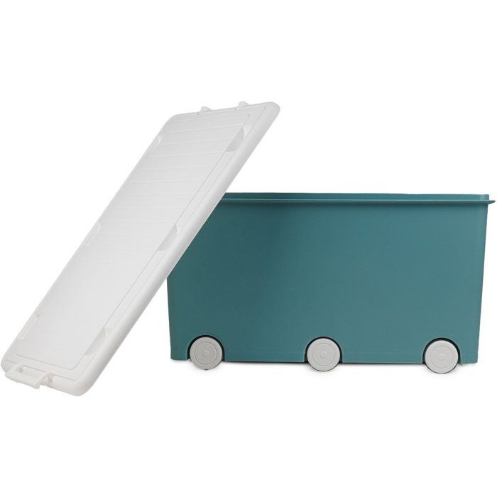 Cassapanca portaoggetti - THERMOBABY - PLAYBOX - Maxi - Verde azzurro