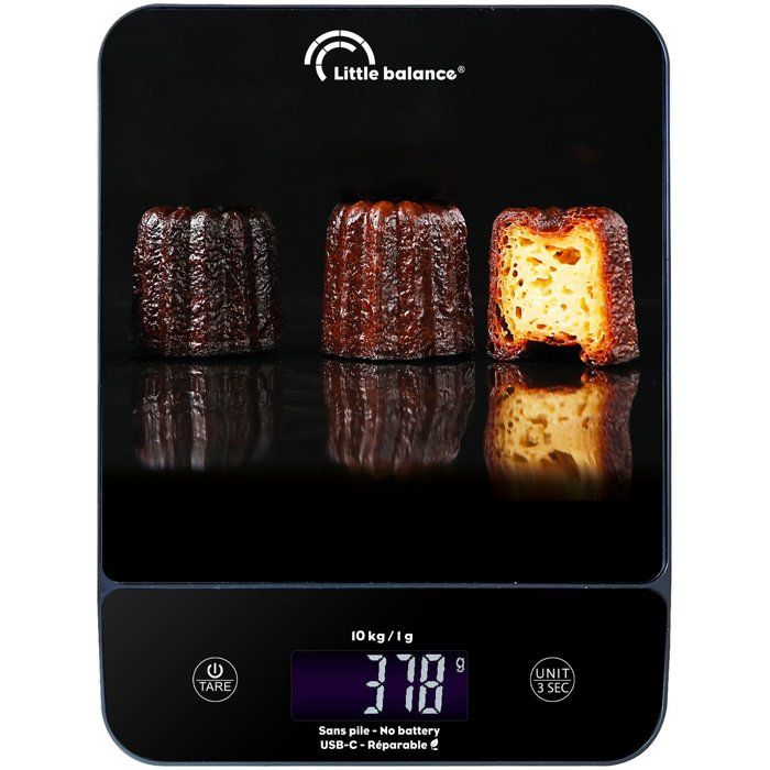 Bilancia da cucina - LITTLE BALANCE - 8845 - Happy Genius 10 - USB - Senza batterie - Scanalata