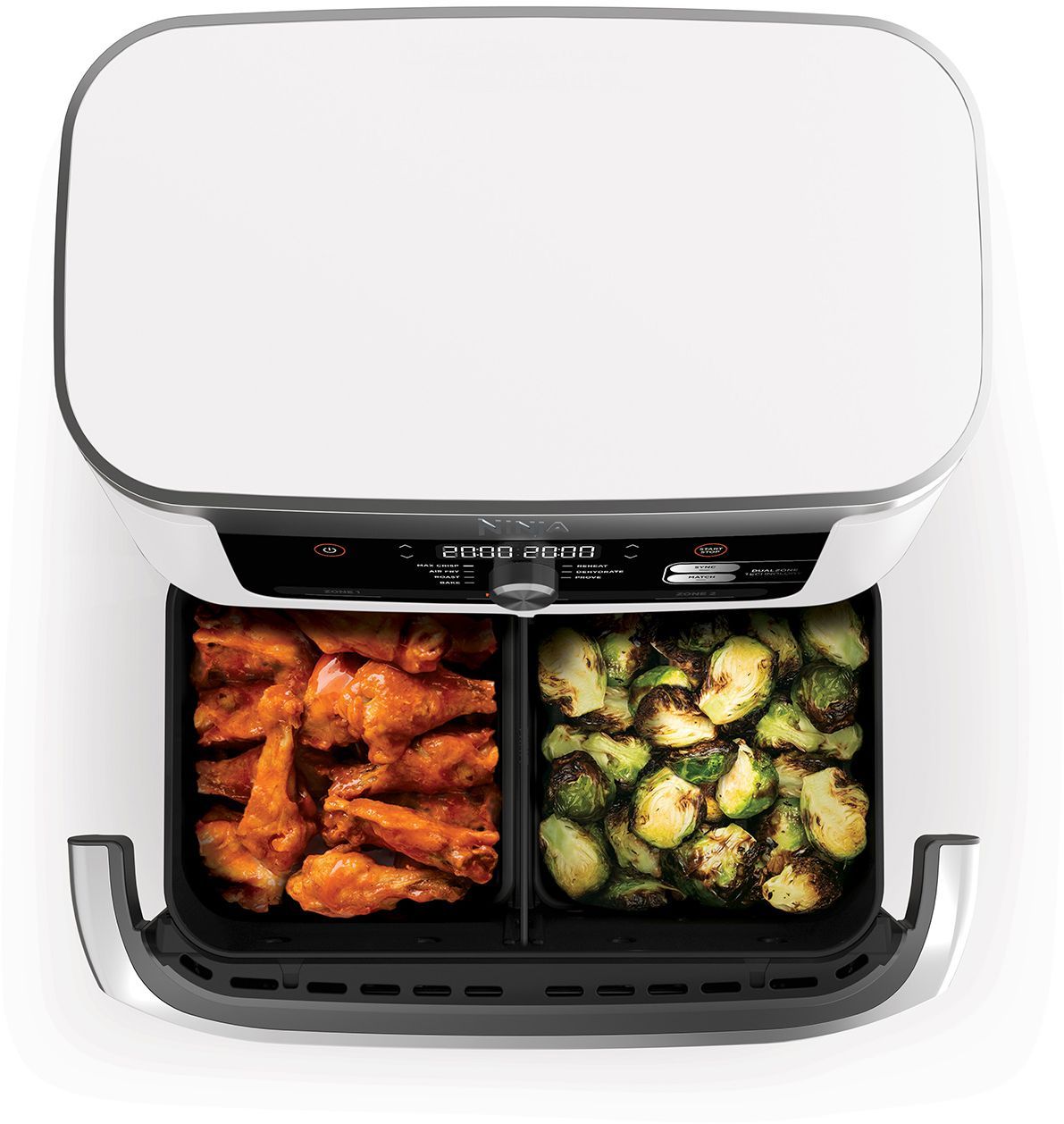 Friggitrice ad aria NINJA Foodi Flex AF500EUWH - Capacit� 10,4 l - 7 programmi di cottura - Bianco - 2470 W