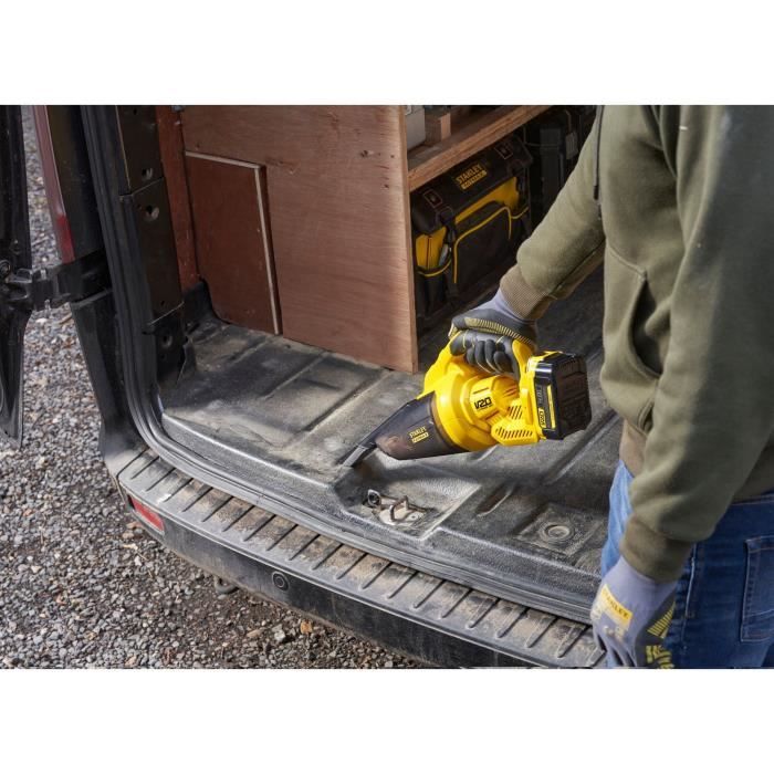 Aspirapolvere portatile senza fili - 18 V - 45 Air Watt, 1300 L/min, 500 ml - Gamma V20 - STANLEY FATMAX, SFMCVH001B-XJ