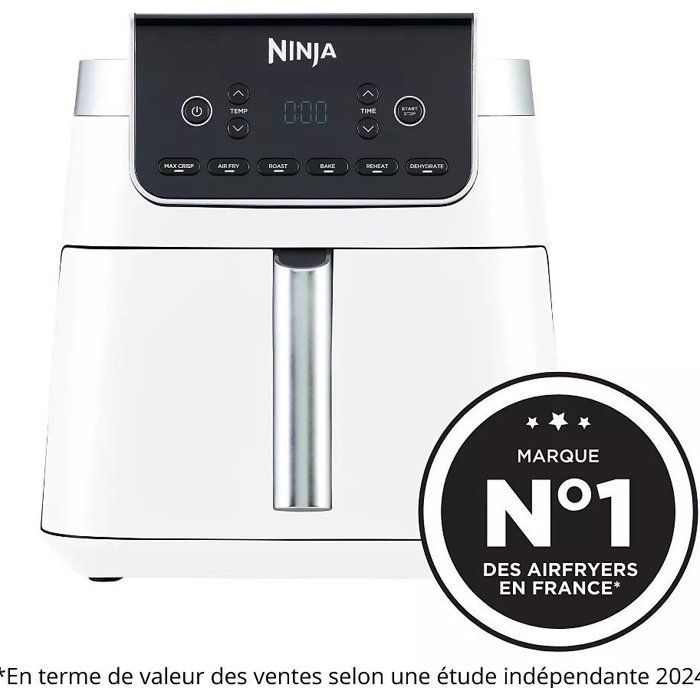 Friggitrice ad aria NINJA - Foodi Max AF180EU - Capacit� 6,2 l - 2000 W - Bianco
