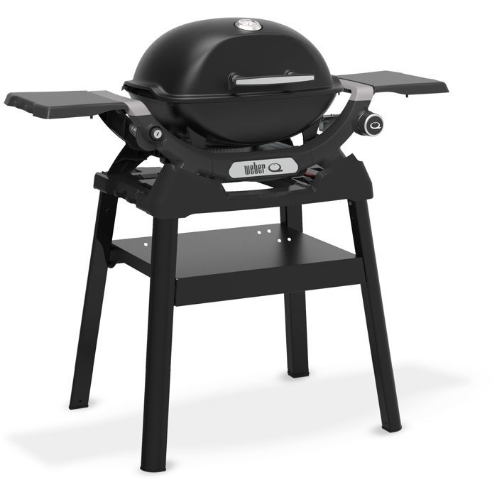 Barbecue a gas Weber Q1200N con supporto - 2,94 kW - 1 bruciatore in acciaio inox - Accensione piezoelettrica - Nero