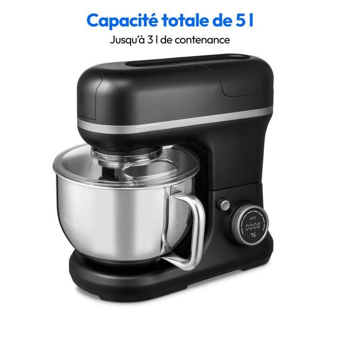 Robot da cucina 3 in 1 - MEDION - MD18430 - 1200 W - 5 L - 8 velocit� - Funzione tritatutto - Nero