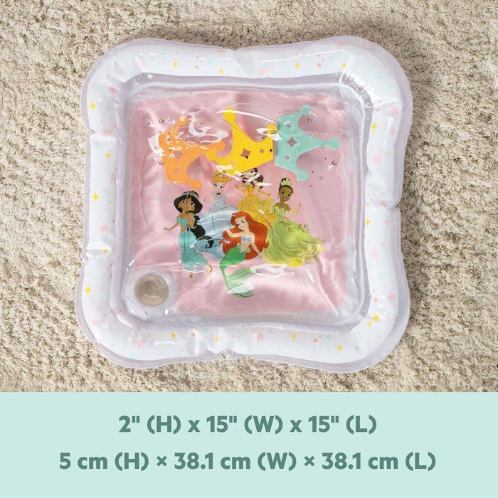 Tappetino per l'acqua per neonati - DISNEY BABY - PRINCIPESSE - Gioco sensoriale ed educativo - Gonfiabile - Dalla nascita - Facile da pulire
