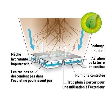 giardino del contenitore in plastica