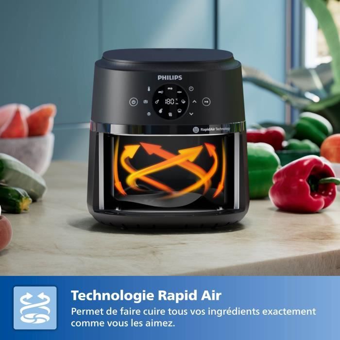 AirFryer - PHILIPS - Serie 2000 - NA220/00 - 4,2 L - 1500 W - 13 modalit� - Nero