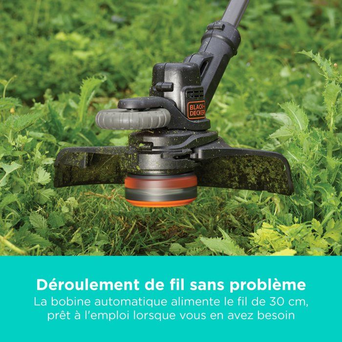 Coupe-câble sans fil BLACK & DECKER POWERCOMMAND 18 V LITHIUM 30 cm - 4 Ah - 1 batterie - 1 bobine de fil de 10 m et 1,6 mm - 1 chargeur