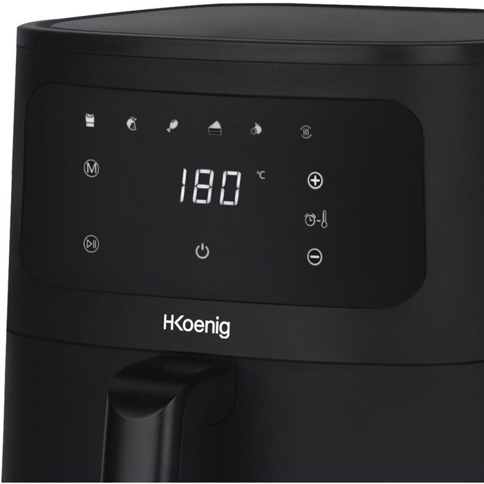 Friggitrice senza olio HKoeNIG - FRY840 - Capacit� 4L - 6 programmi di cottura - 1300W