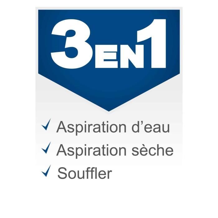 Aspirapolvere per solidi e liquidi VC25 - 1200W - Serbatoio in acciaio inox da 25 litri - SCHEPPACH