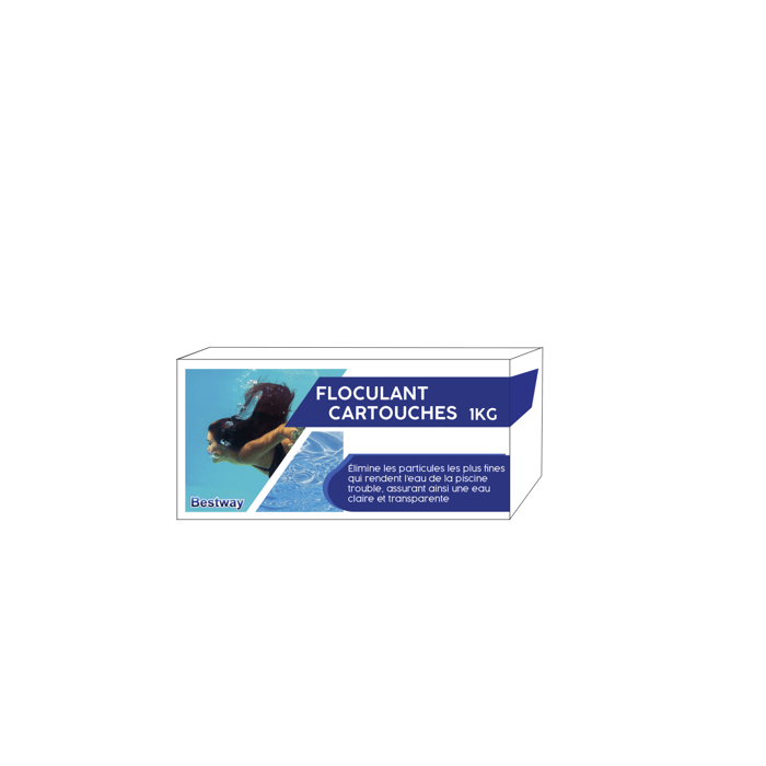 Cartucce flocculanti BESTWAY - 25443 - 20 gr - 1 kg